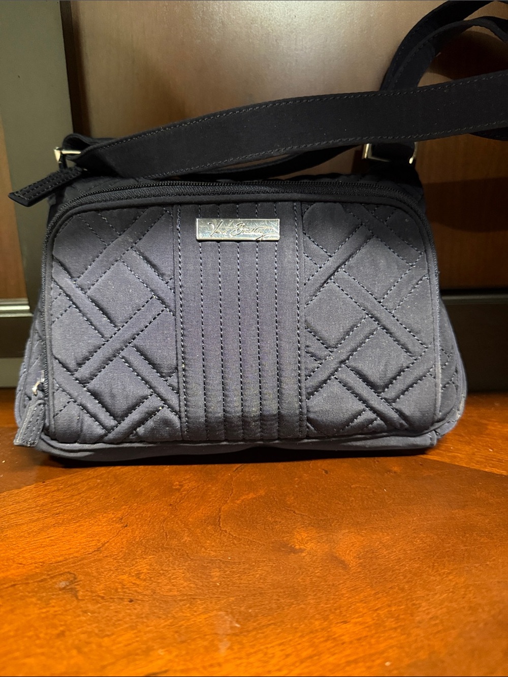 Vera Bradley Quilted Crossbody Bag in Deep Navy